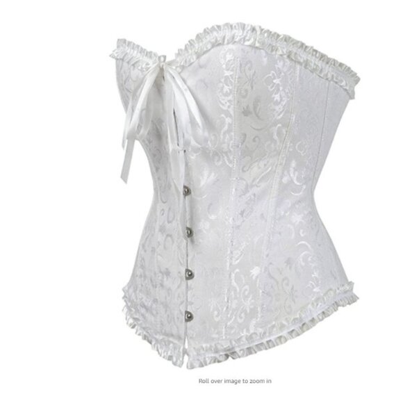 Corsets Lace Up Busiter body sharper Women's Lingerie Color White - Picture 2 of 3
